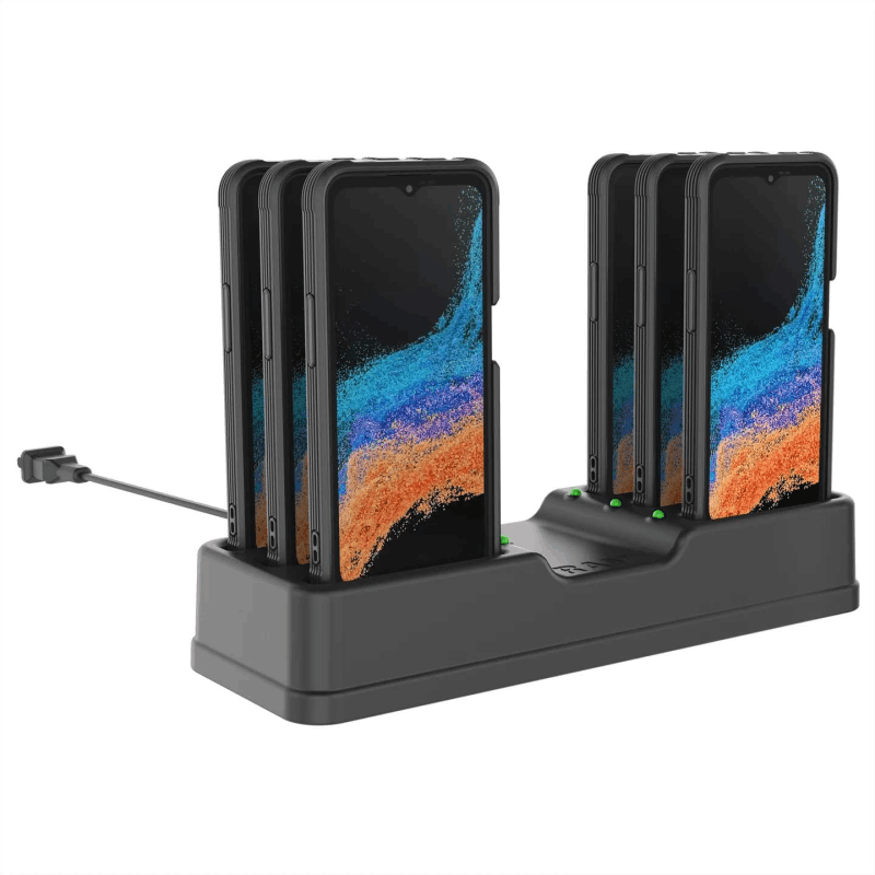RAM-HOL-SAM84CPU 55.00 UNPKD RAM EZ-ROLL'R POWERED DOCK FOR SAMSUNG XCOVER6 PRO WITH OEM SKIN
